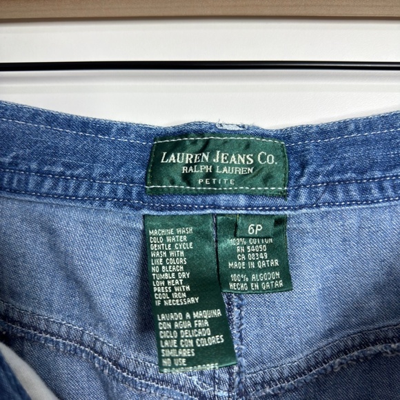 VINTAGE Ralph Lauren Denim Midi Skirt - Picture 5 of 5